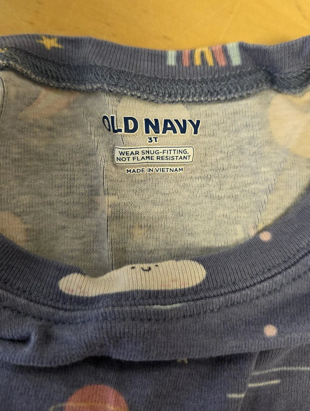 Old Navy Navy Blue Stars & Planets Space Pajama Set